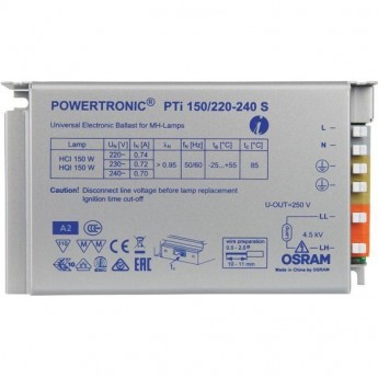 Аппарат пускорегулирующий электронный (ЭПРА) OSRAM Pti 150/220-240 S